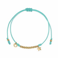 Pulsera Oro Macramé shine star