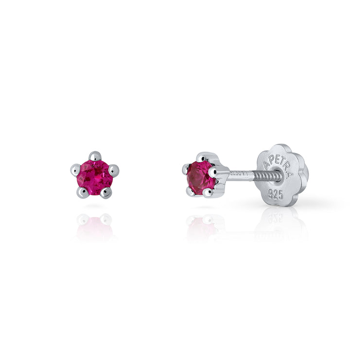 Pendientes Brilli Brilli 5 Redodndo S fucsia