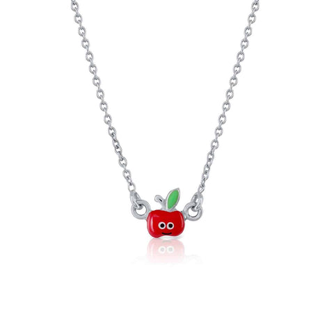 Apple Enamel Necklace