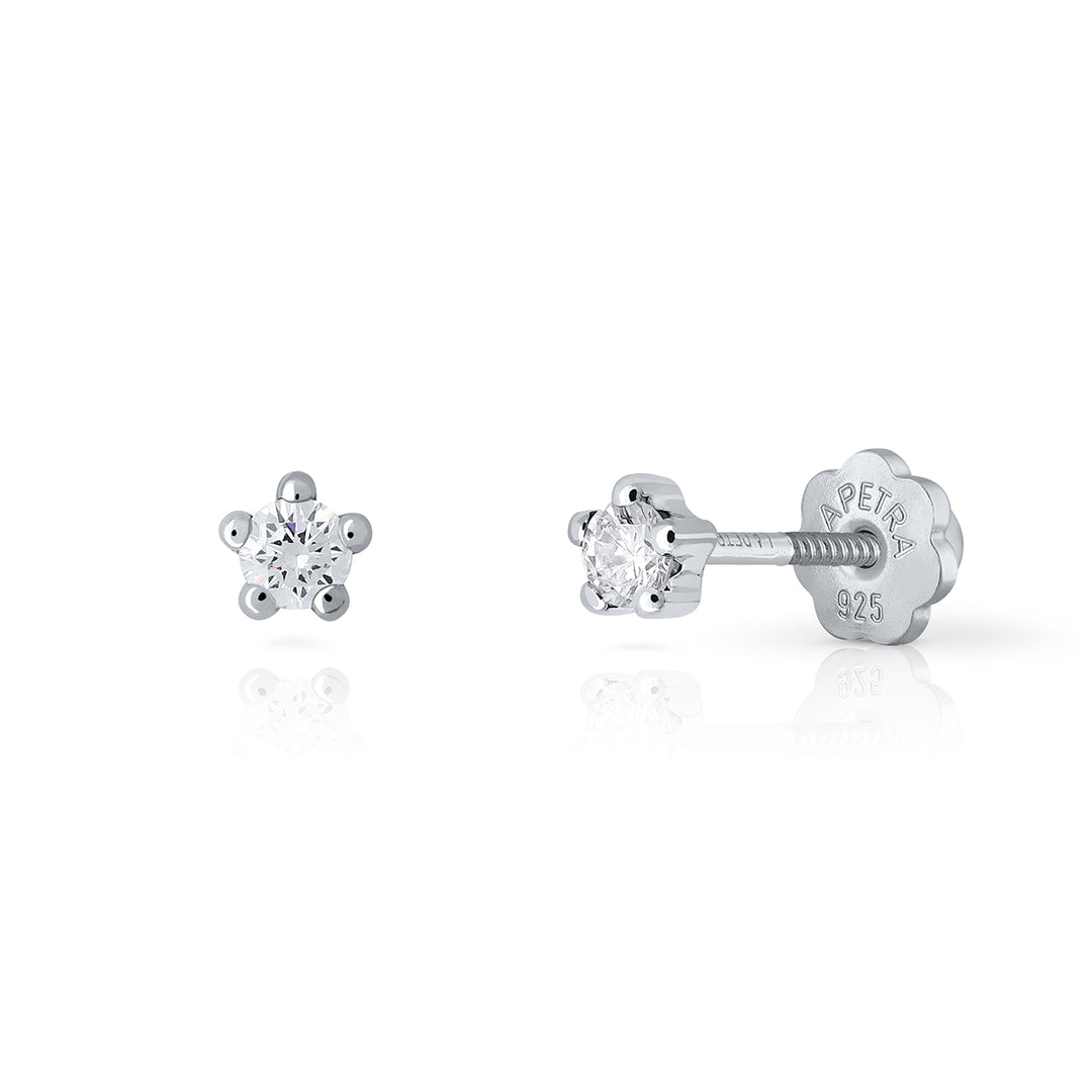 Pendientes Brilli Brilli 5 Redodndo S blanco