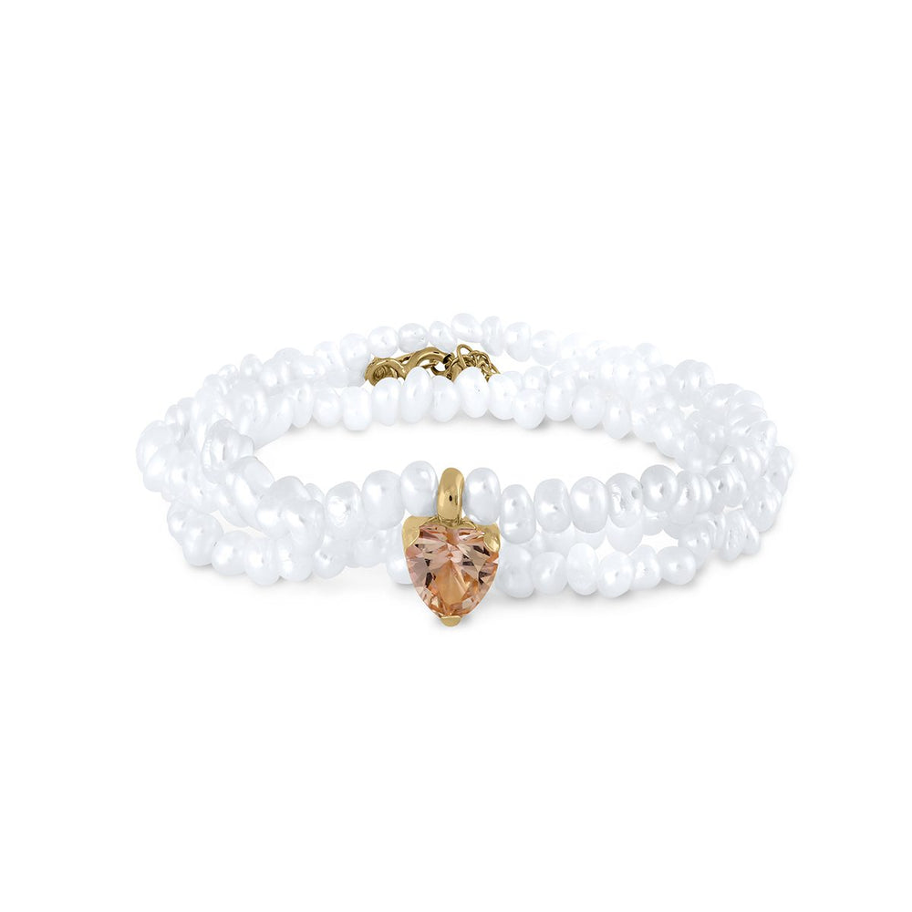 Collar Perlas Chip Garra Topacio Corazón2