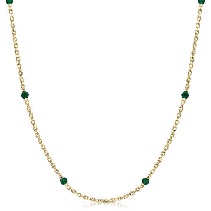 Beads 3mm Black Enamel Necklace