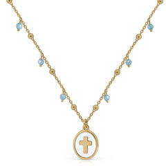 Zirconia Cross Necklace