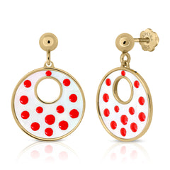 Pendientes Flamenca rojo
