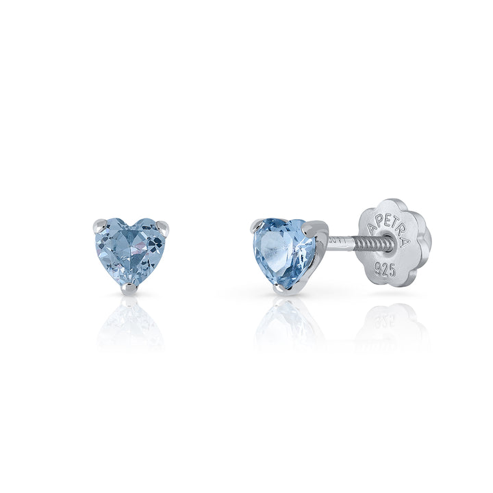 Pendientes Brilli Brilli Corazón M azul