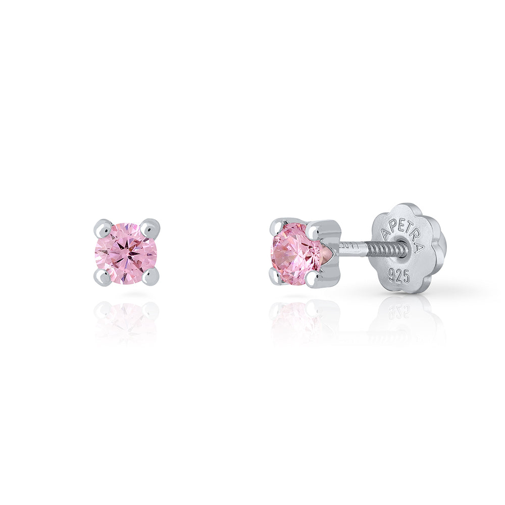 Pendientes Brilli Brilli 4 Redodndo m rosa