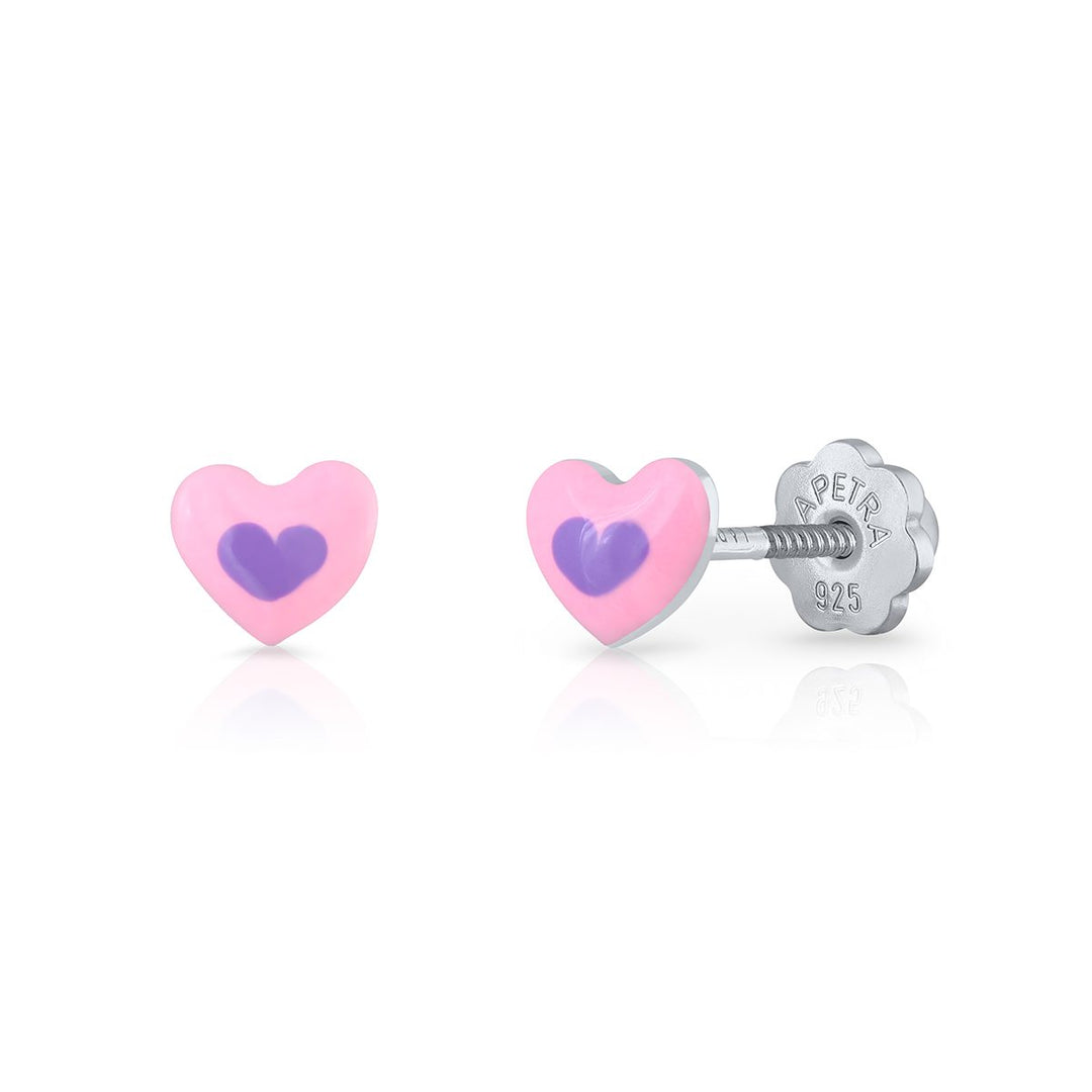 Pendientes Corazón con Corazón rosca