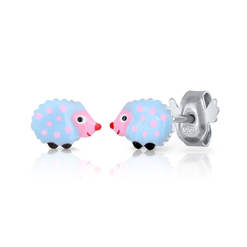 Blue Hedgehog Pressure Earrings