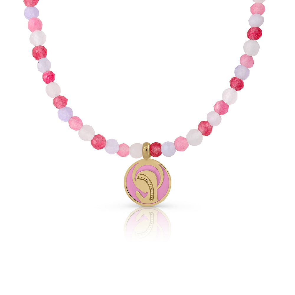 Collar Oro Colección Sprinkles Virgen rosa