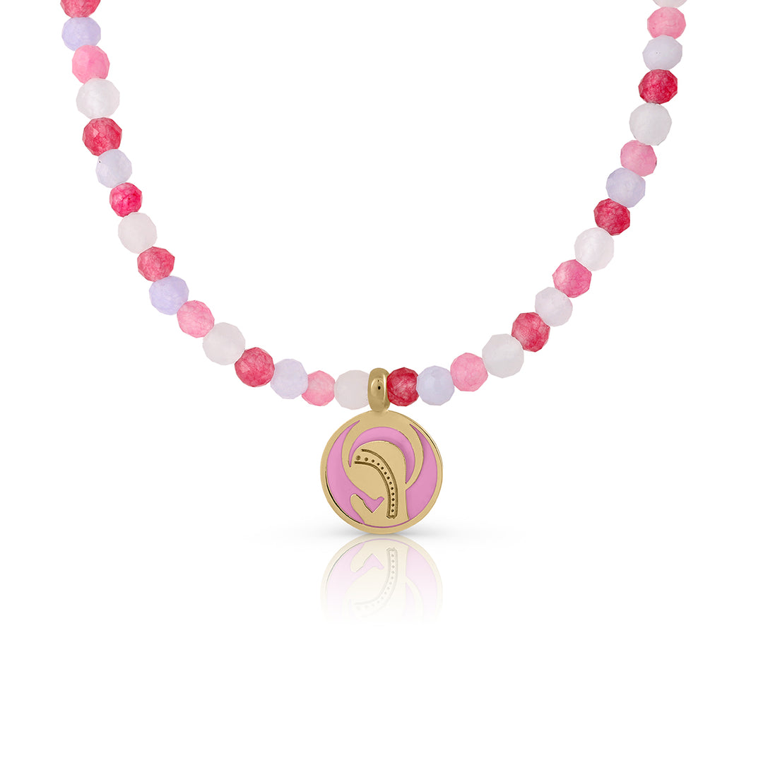 Collar Oro Colección Sprinkles Virgen rosa