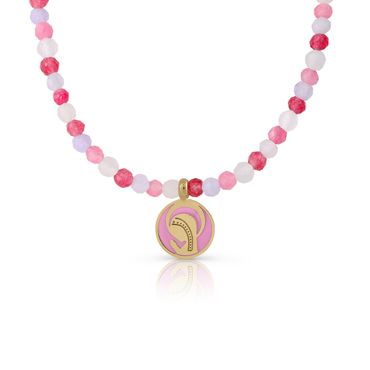 Collar Oro Colección Sprinkles Virgen rosa