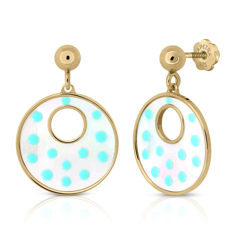 Turquoise Flamenco Earrings