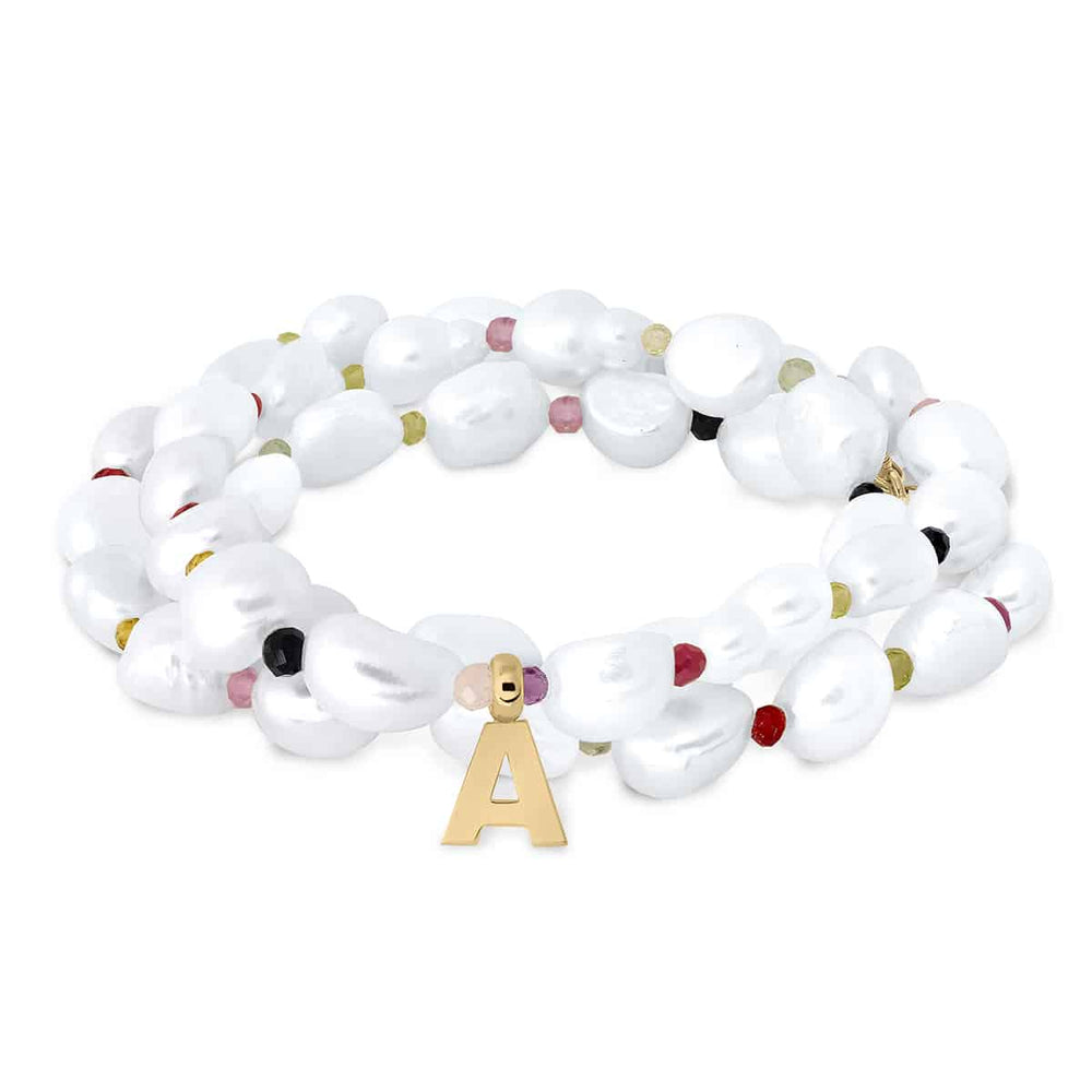 Collar oro perlas Baroque tutti inicial