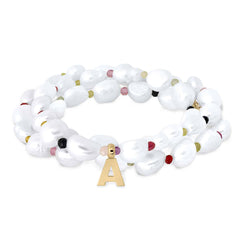 Collar oro perlas Baroque tutti inicial