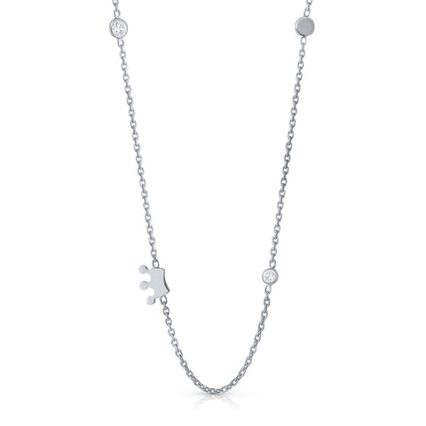 Zirconia necklace - Crown