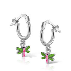 Mini aritos Pandereta libélula lula