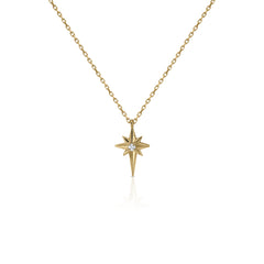 Collar oro diamante Estrella de Belén