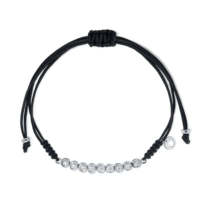 Pulsera chaton diamantes blanco