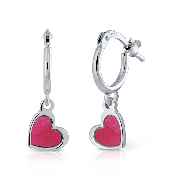 Teenies Collection Mini Hoop - Love Heart