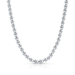 3mm enamel bead necklace