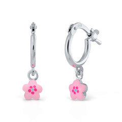 Mini aritos Pandereta flor