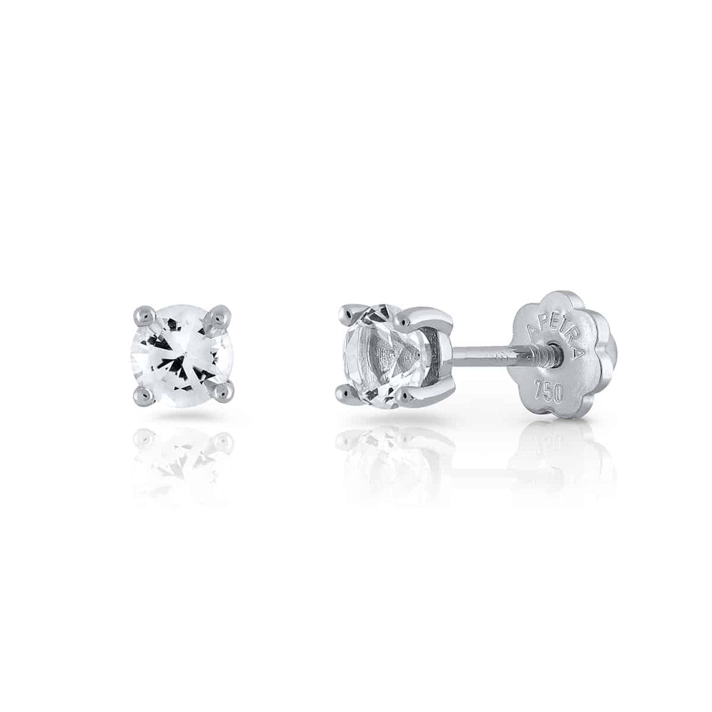 Pendientes oro diamante garra