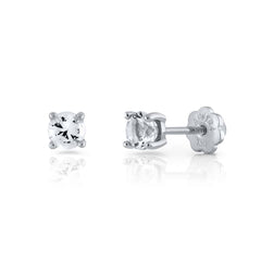 Pendientes oro diamante garra