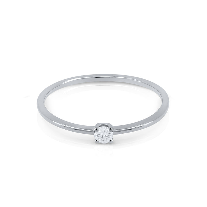 Gold Solitaire Diamond Ring