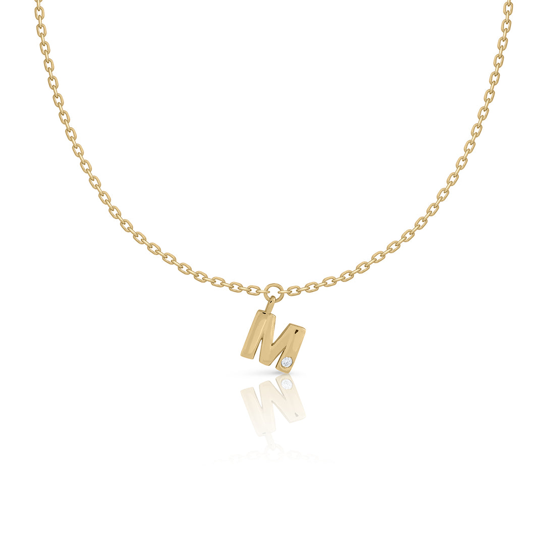 Lilly Letters Gold Necklace