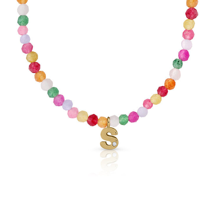 Gold Necklace Sprinkles Collection Initial