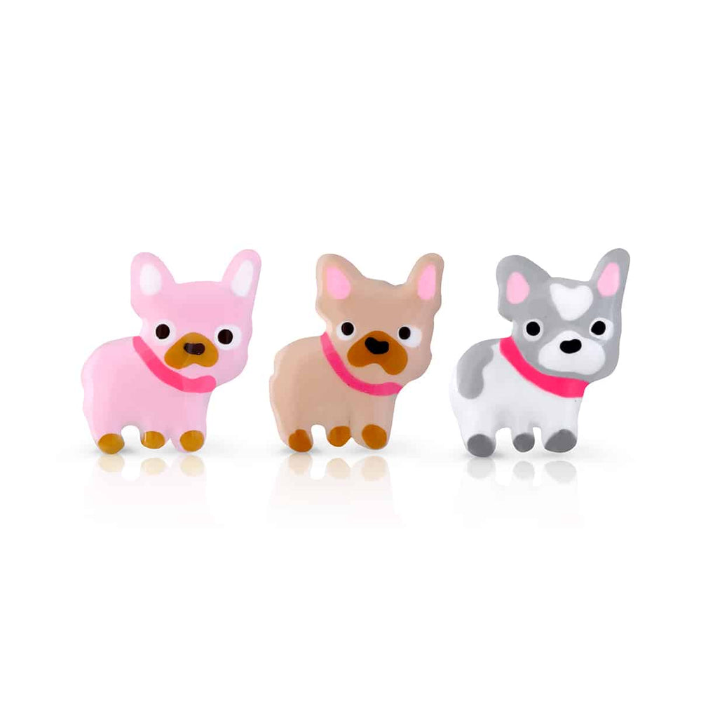 Pendientes Bulldog Baby rosca