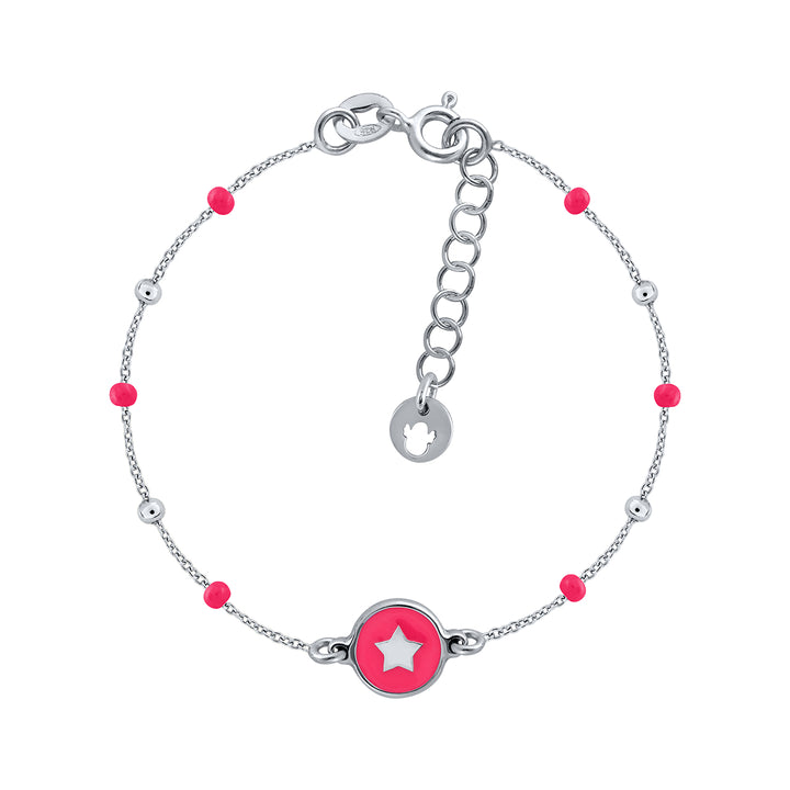 Mini Mary Enamel Bracelet - Turquoise Star