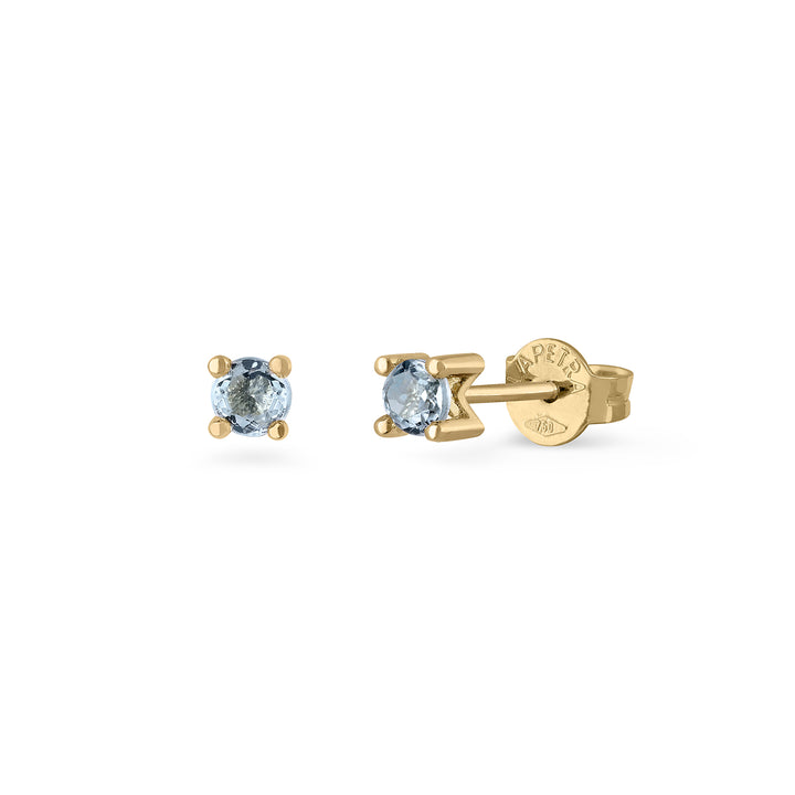 Pendientes oro garra topacio