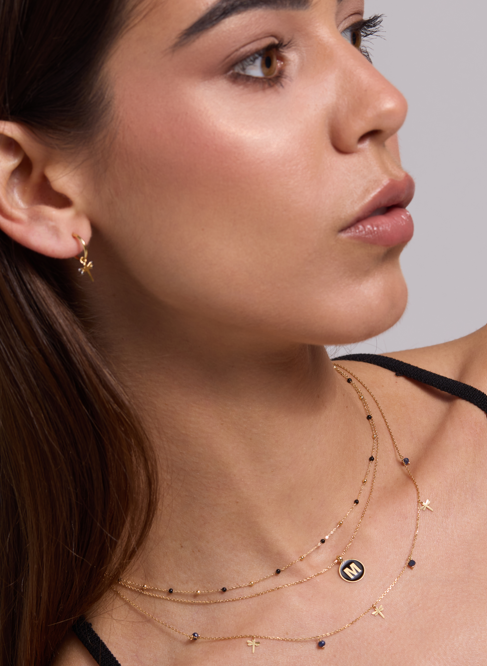 Aros oro Lula topacios