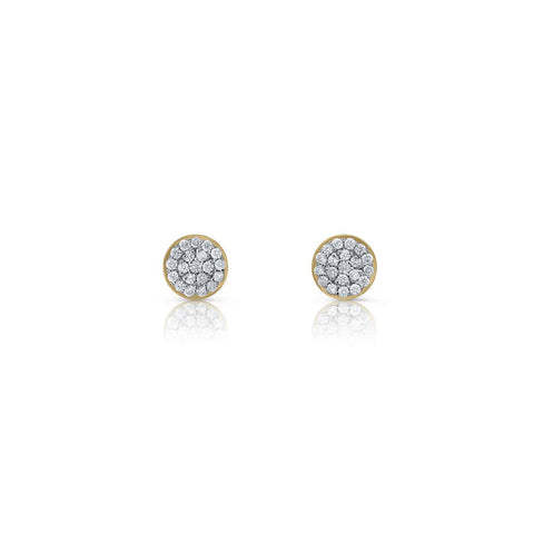 Brilliant Pavé Circle Earrings