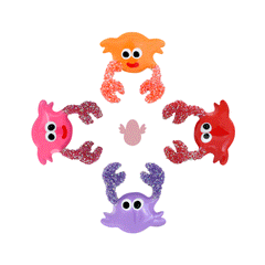 Pendientes Cangrejo rosca