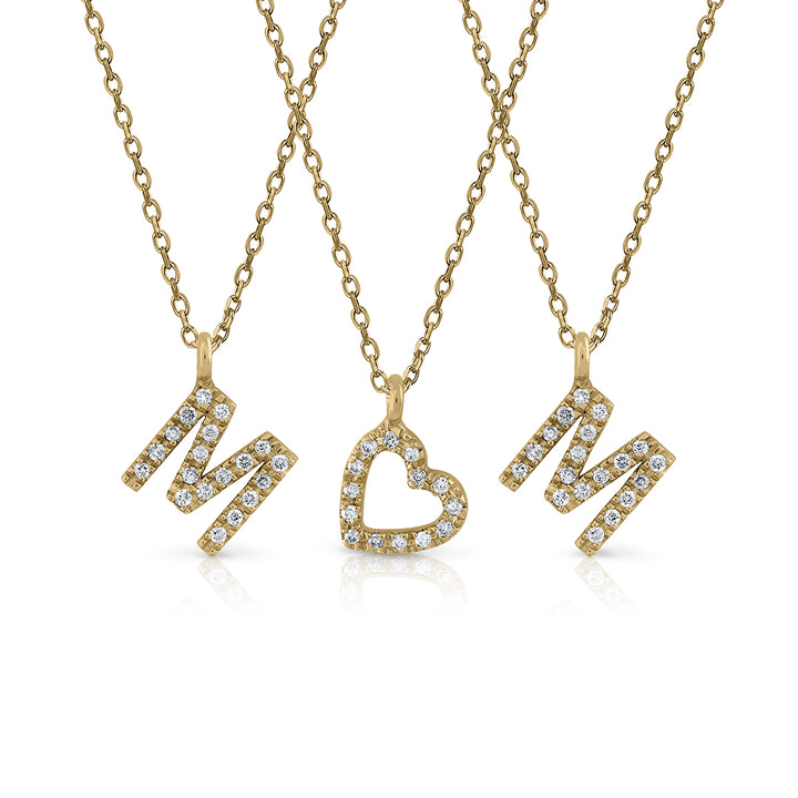 Prime Collection Diamonds Love Heart Necklace