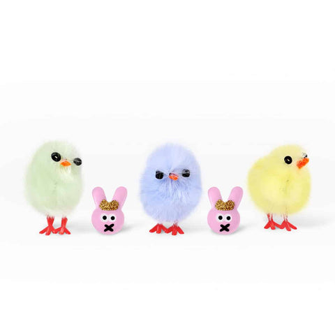 Rabbit Enamel Earrings