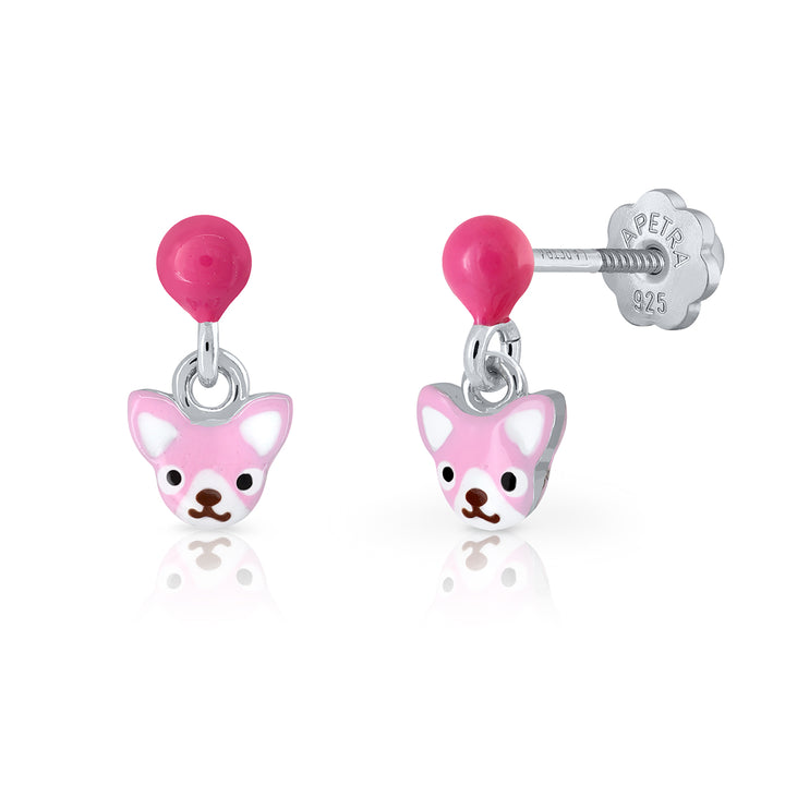 Pendientes  rosca Candy Floss Chihuahua Pía