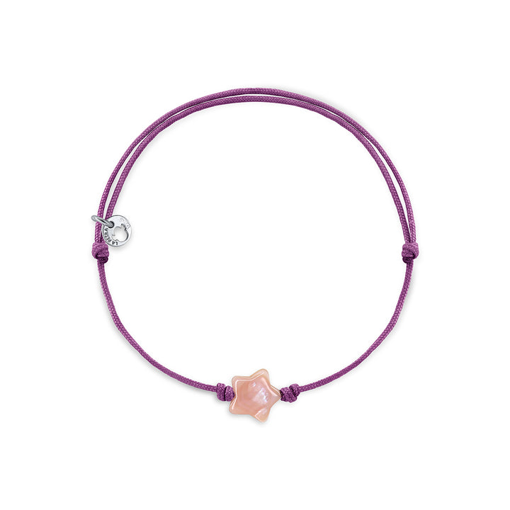 Pulsera Macramé HAPPY STAR La Petra Ciruela Nacar 