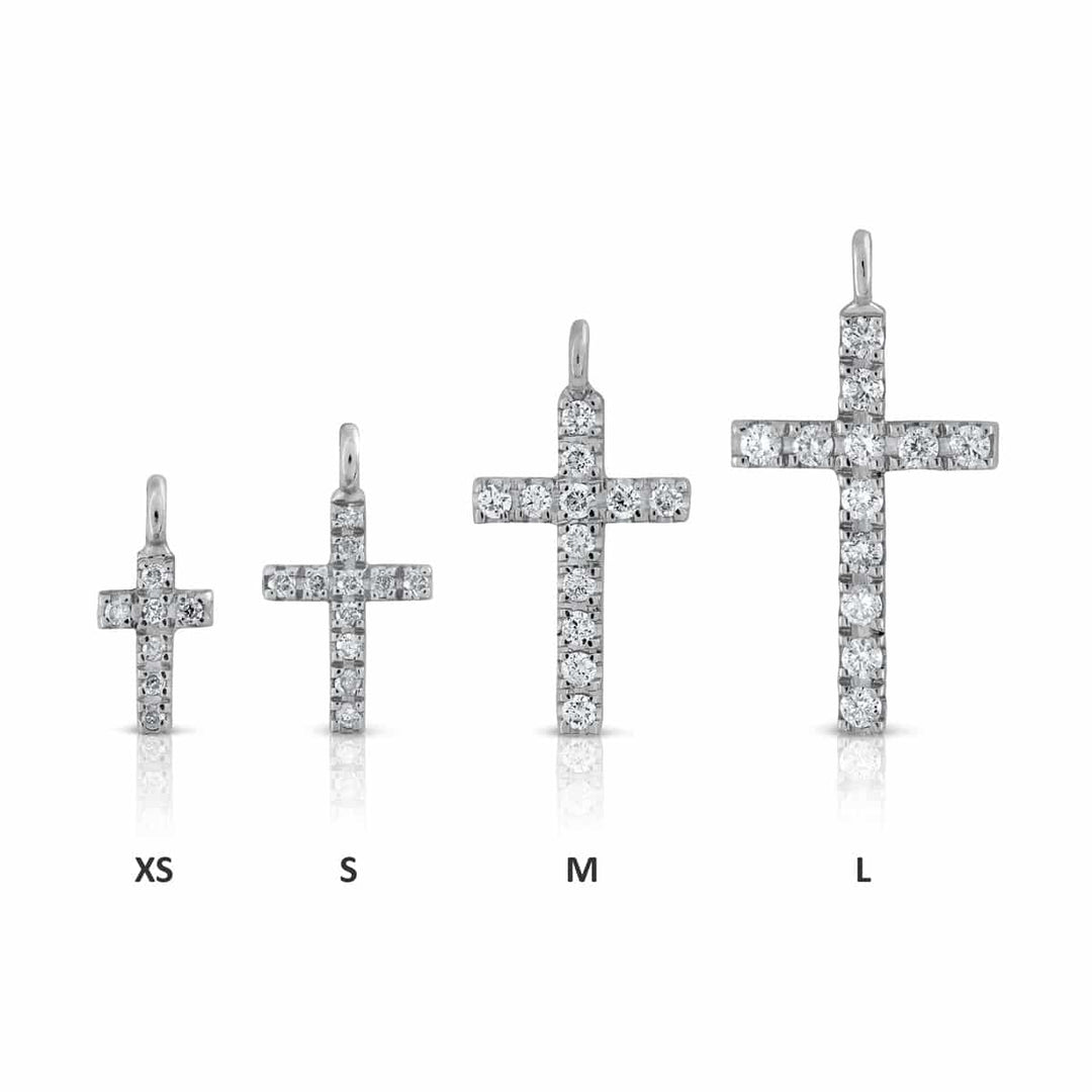 Prime Collection Diamonds S Cross Necklace