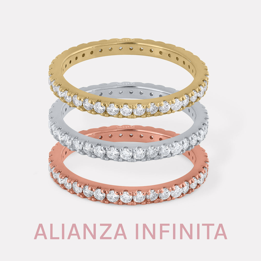 Infinity Ring Brilliant Yellow Gold