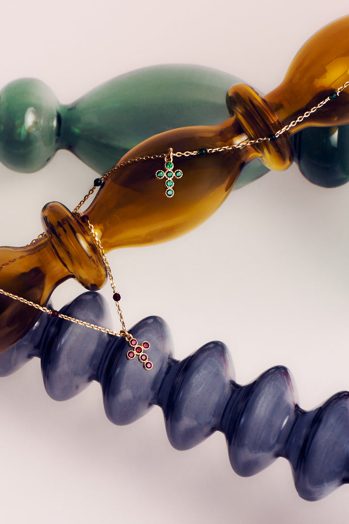 Zirconia Cross Necklace