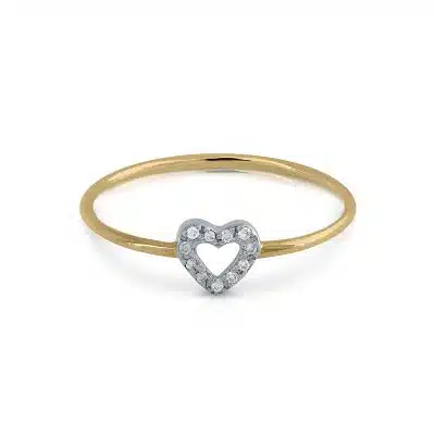 Anillo Colección Prime Corazón Brillantes